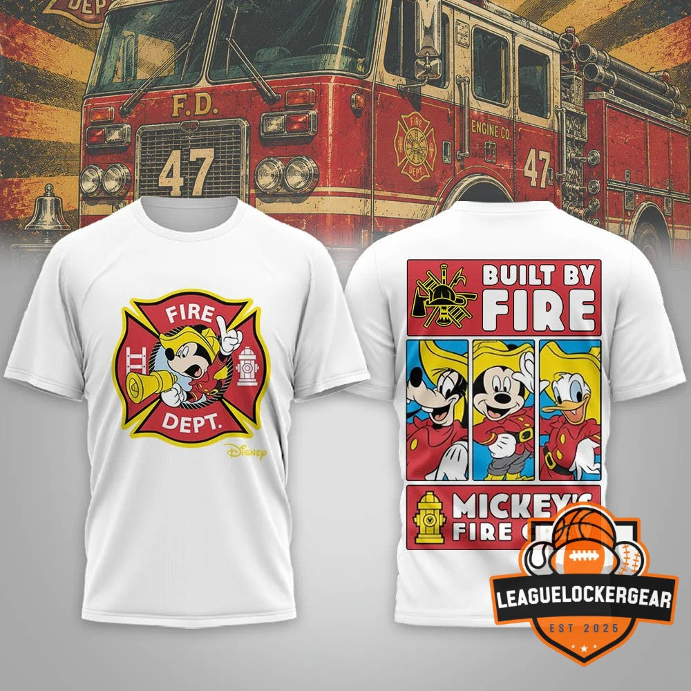 Disney Mickey Mouse Firefighter T-Shirt - LeagueLockerGear