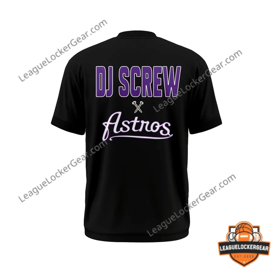 DJ Screw Screwed Up Click x Houston Astros T-Shirt - LeagueLockerGear