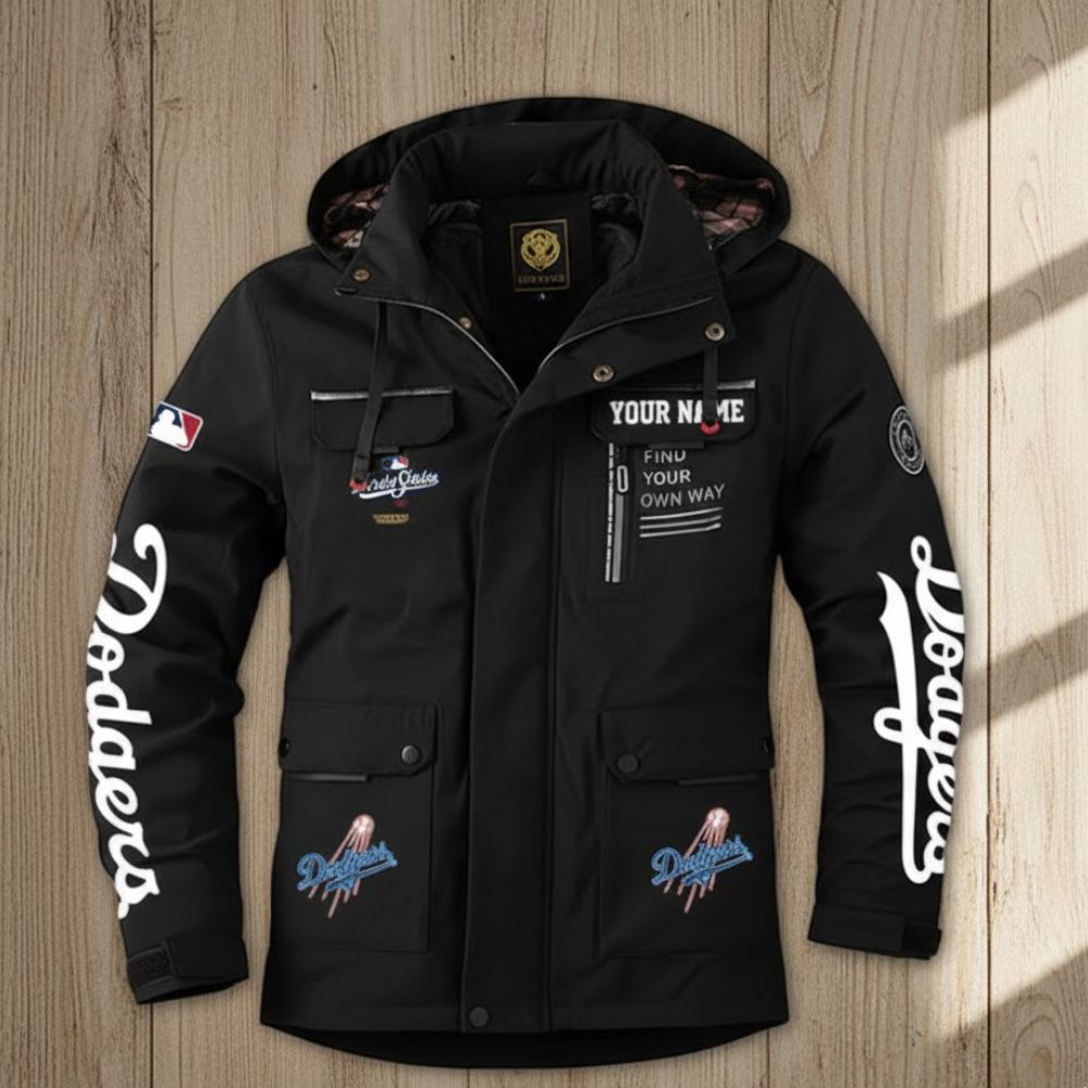 Dodgers National League Champions 2025 Jacket – Custom Name MLB Windbreaker - LeagueLockerGear