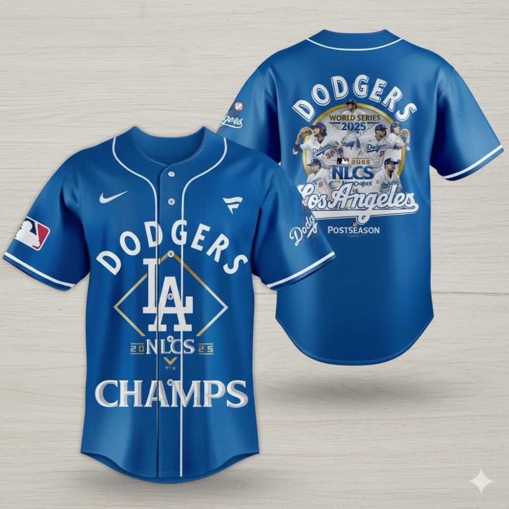 Los Angeles Dodgers 2025 World Series Champs Baseball Jersey – Official MLB Game Shirt - LeagueLockerGear