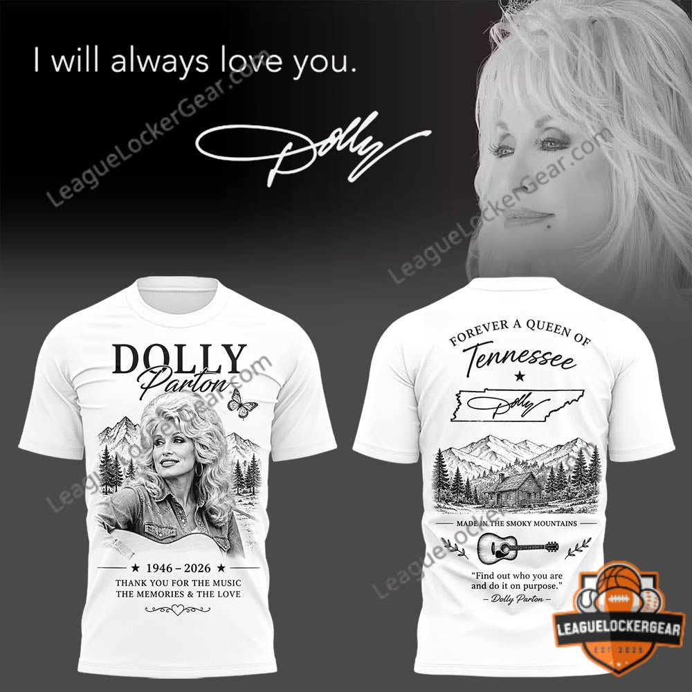 Dolly Parton 1946-2026 Thank You For The Music 3D T-Shirt