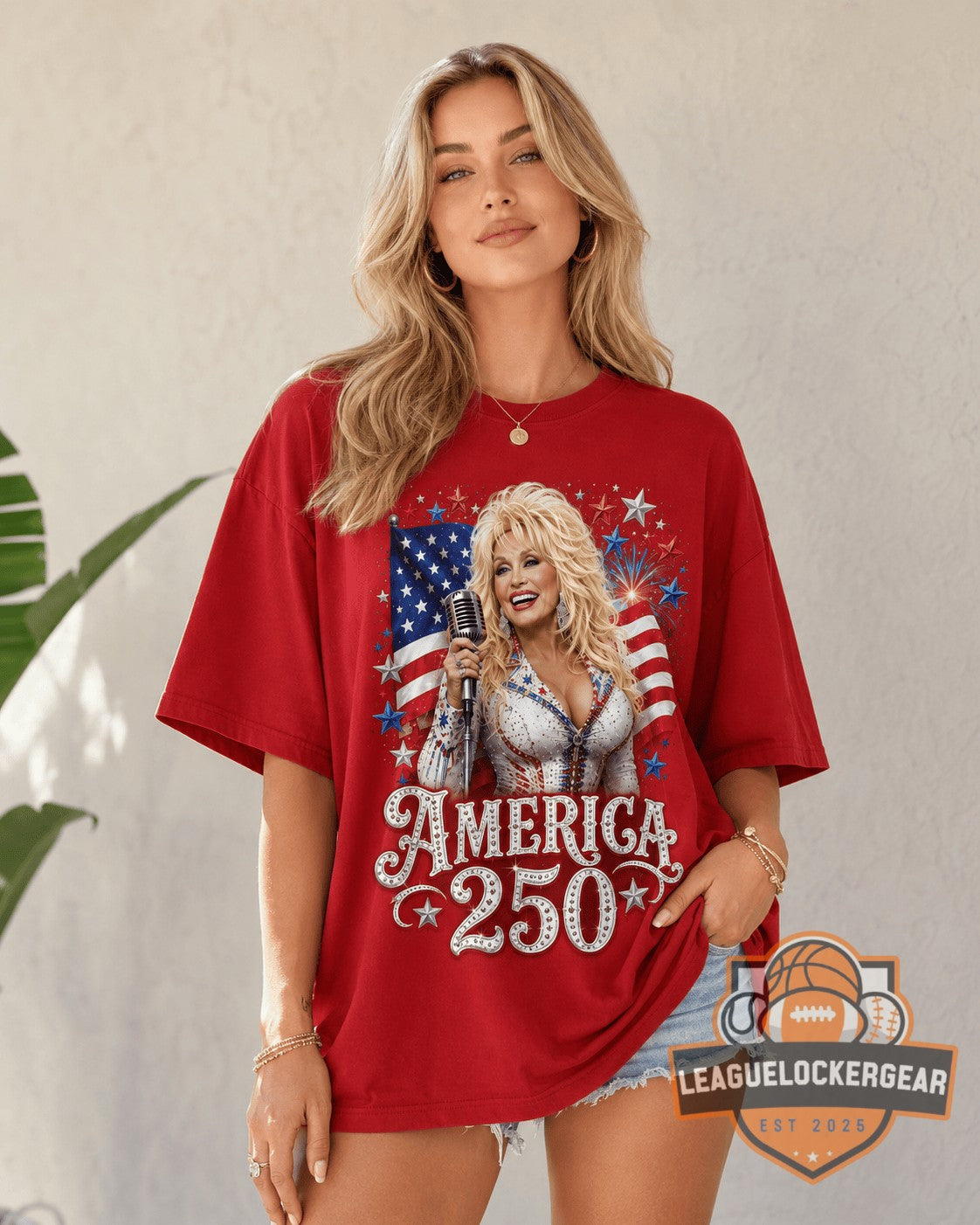 Dolly Parton America 250 Years Of Freedom T-Shirt - LeagueLockerGear