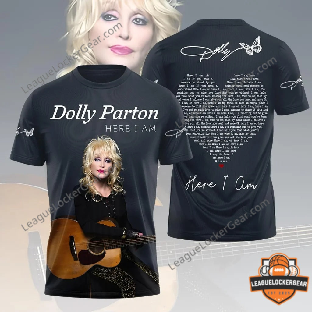 Dolly Parton Here I Am 3D T-Apparel | League
