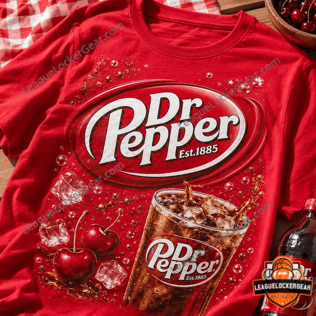 Dr Pepper Party in the USA Cherries Ice T-Shirt - LeagueLockerGear