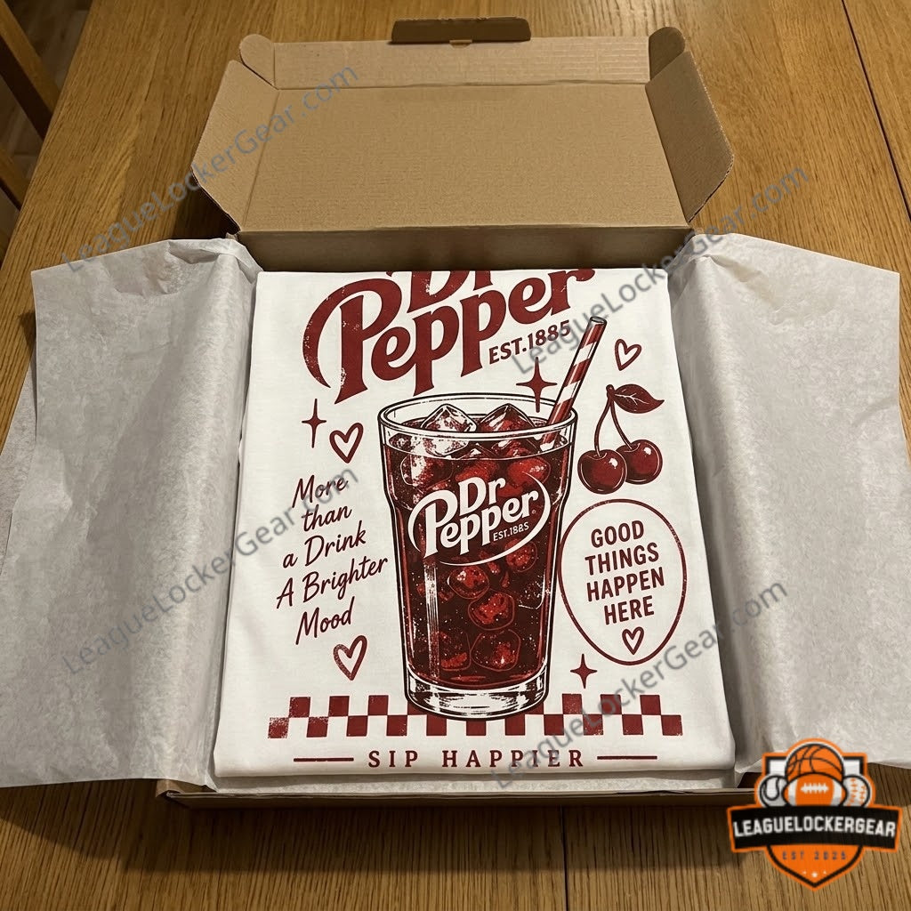 Dr Pepper Sip Happier Retro Diner 3D T-Shirt