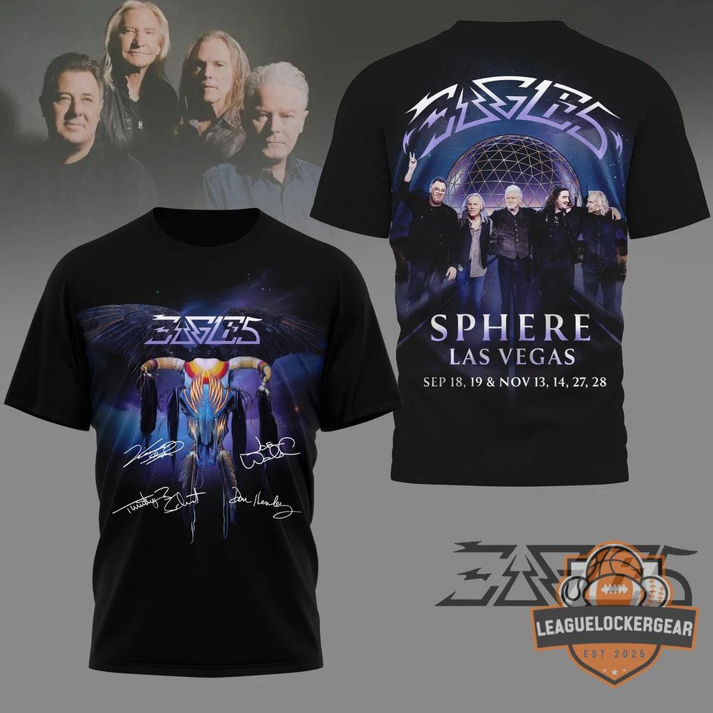 Eagles Sphere Las Vegas 2026 Signed T-Shirt - LeagueLockerGear