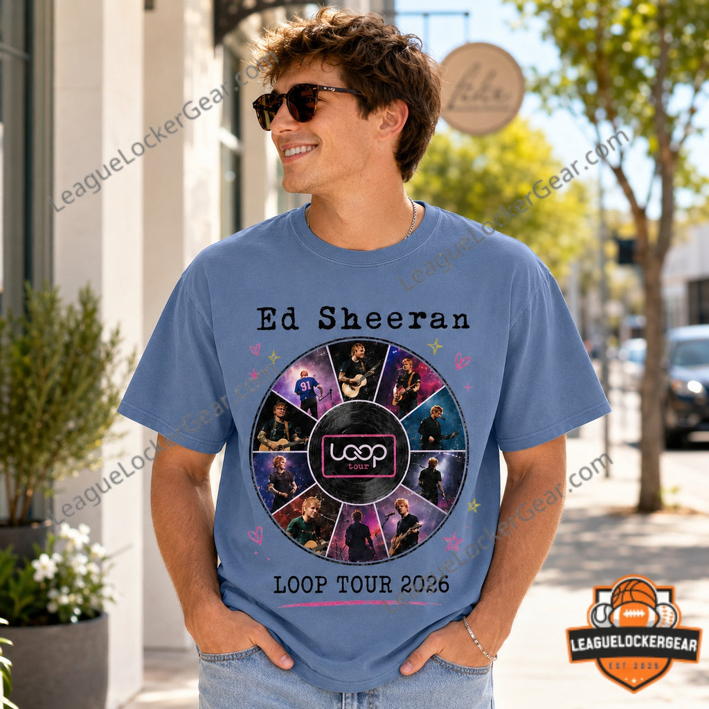Ed Sheeran Loop Tour North America 2026 T-Shirt - LeagueLockerGear