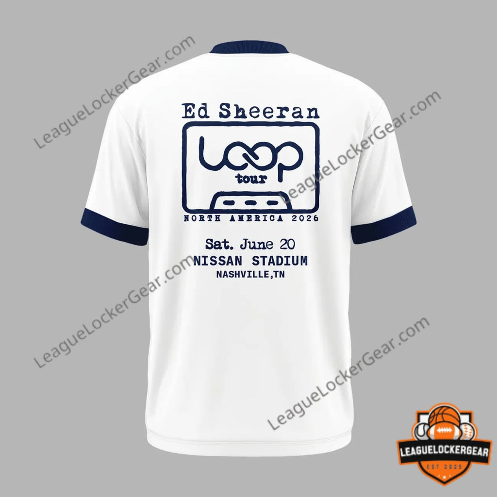 Ed Sheeran Tennessee Titans Loop Tour 2026 T-Shirt - LeagueLockerGear