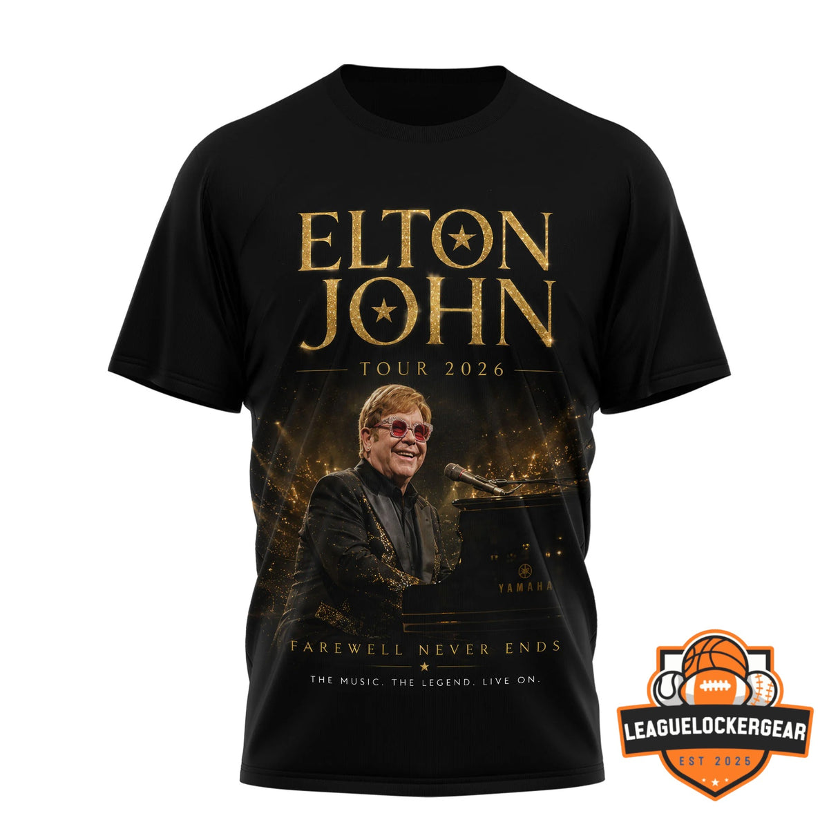Elton John Tour 2026 T-Shirt - LeagueLockerGear