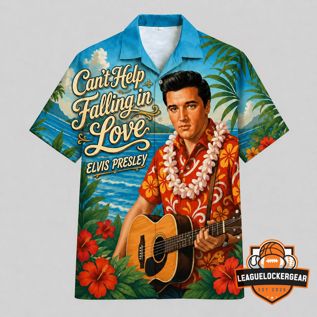 Elvis Presley Can't Help Falling in Love Hawaiian Shirt - LeagueLockerGear