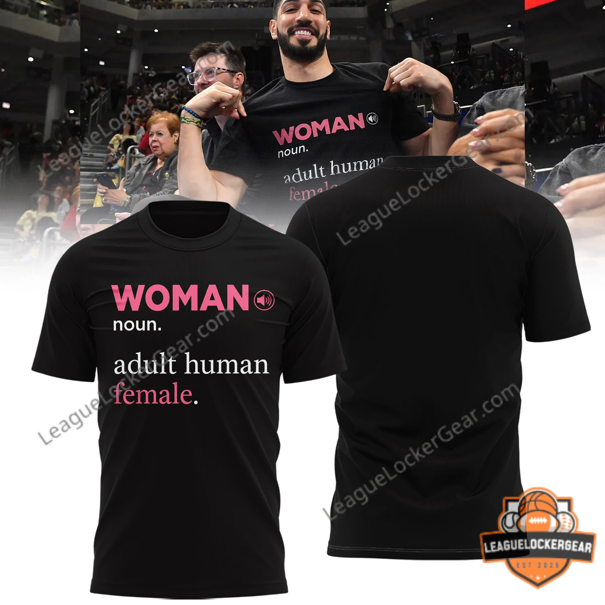 Enes Kanter WOMAN Adult Human Female T-Shirt | League Locker Gear