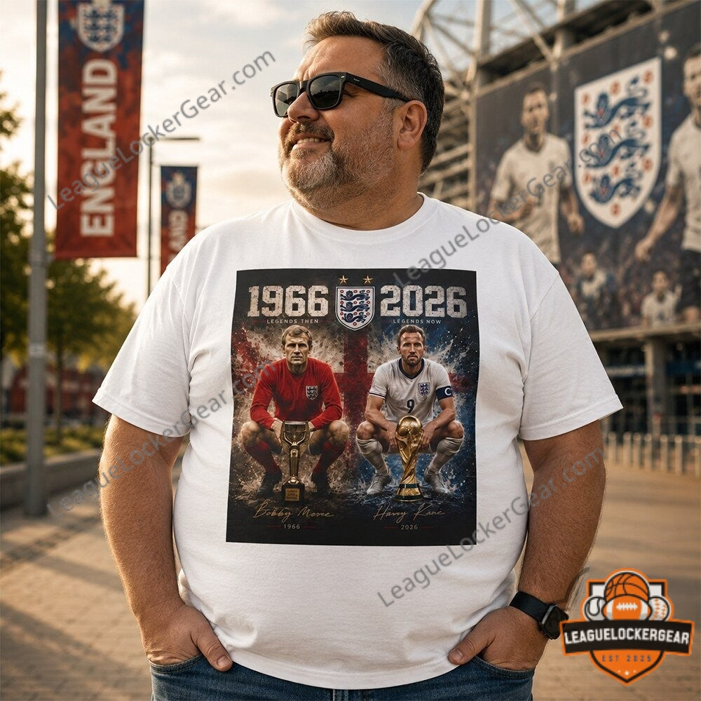 1966-2026 England World Cup T-Shirt - LeagueLockerGear