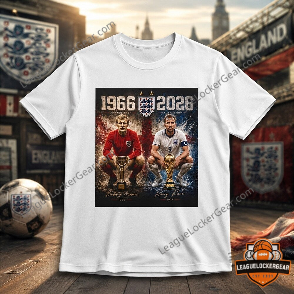 1966-2026 England World Cup T-Shirt - LeagueLockerGear