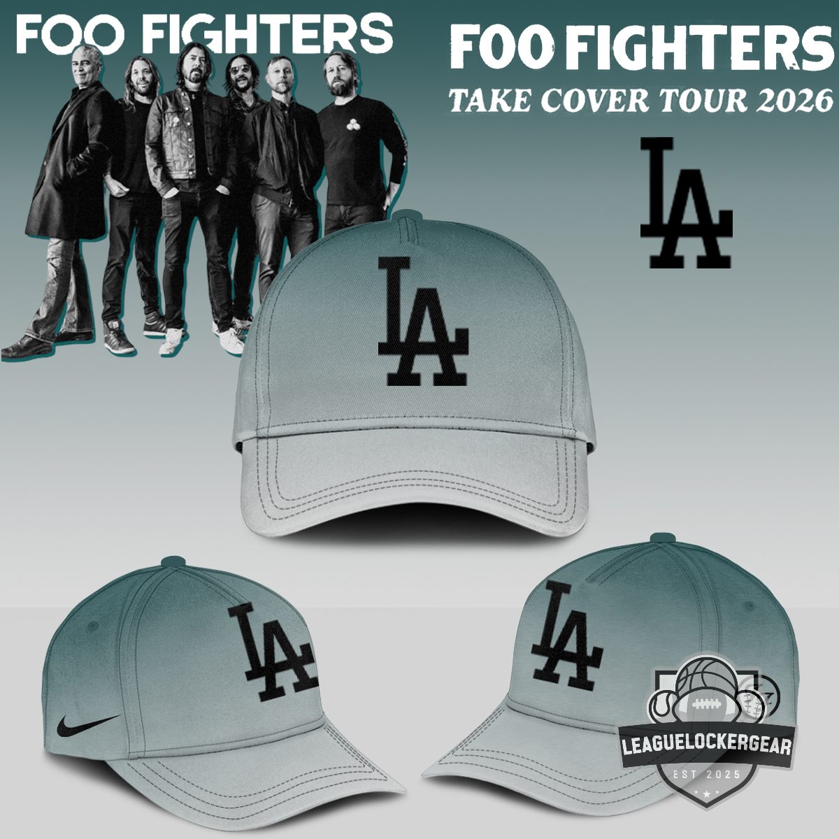 All Team MLB Foo Fighters Take Cover Tour 2026 Baseball Jersey - LeagueLockerGear