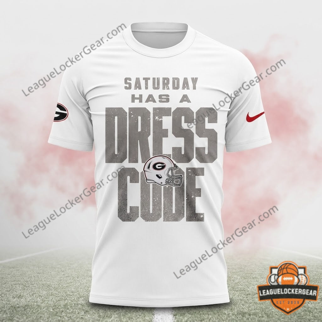 Georgia Bulldogs Saturday Has A Dress Code Whiteout Dawgs T-Shirt
