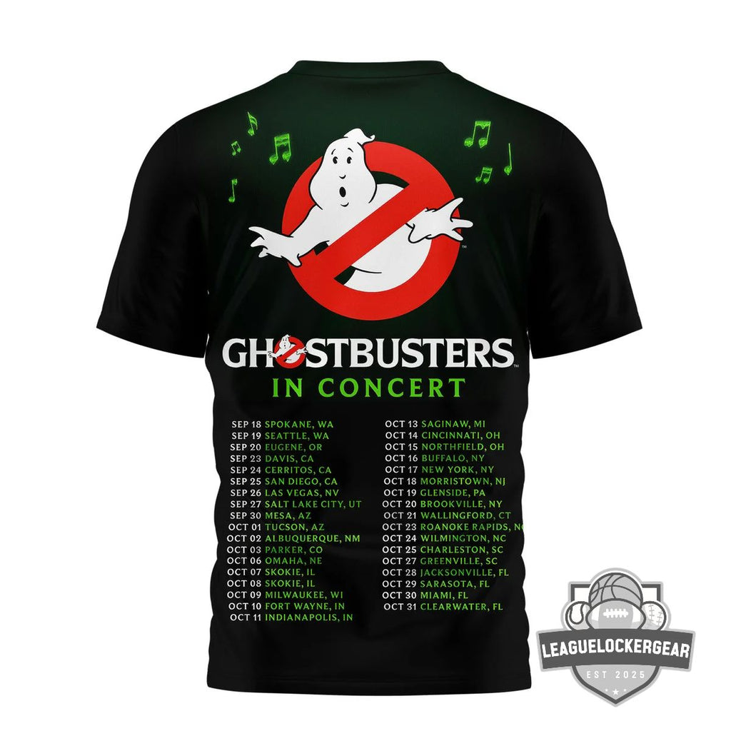 Ghostbusters In Concert Tour Dates T-Shirt - LeagueLockerGear