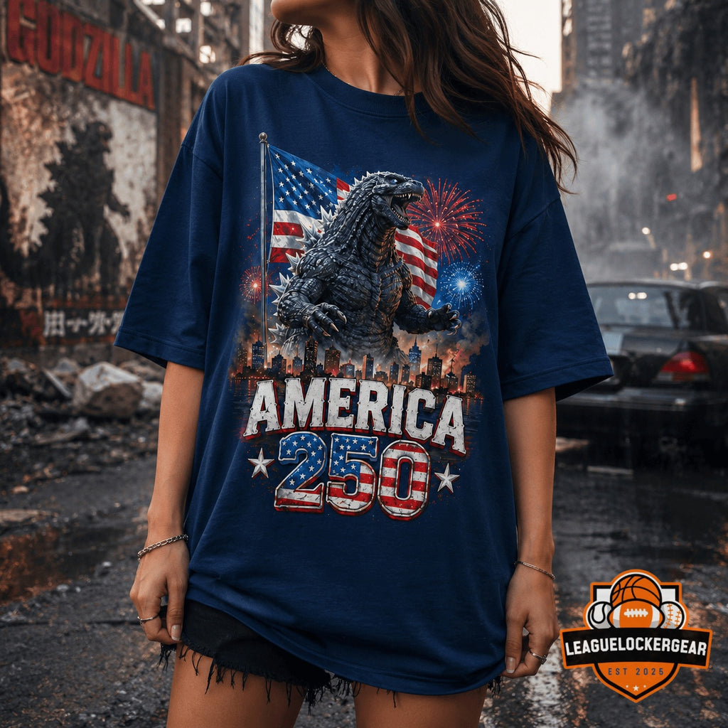 Godzilla America 250 Years of Freedom T-Shirt - LeagueLockerGear