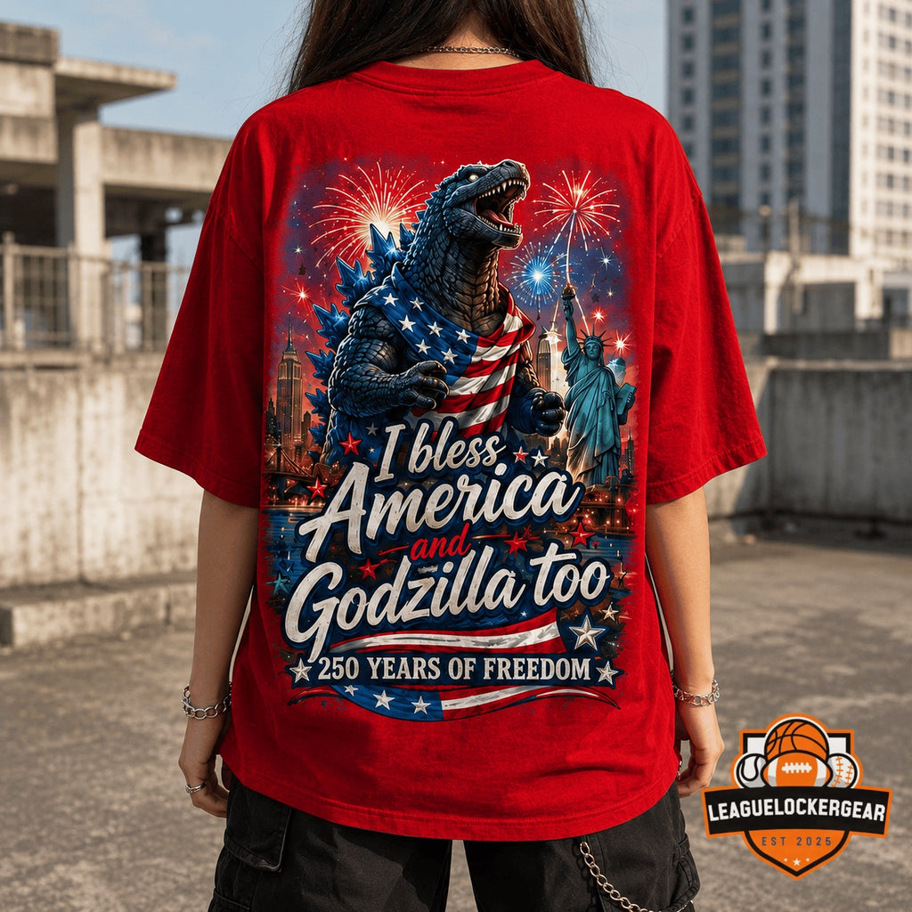 Godzilla America 250 Years of Freedom T-Shirt - LeagueLockerGear