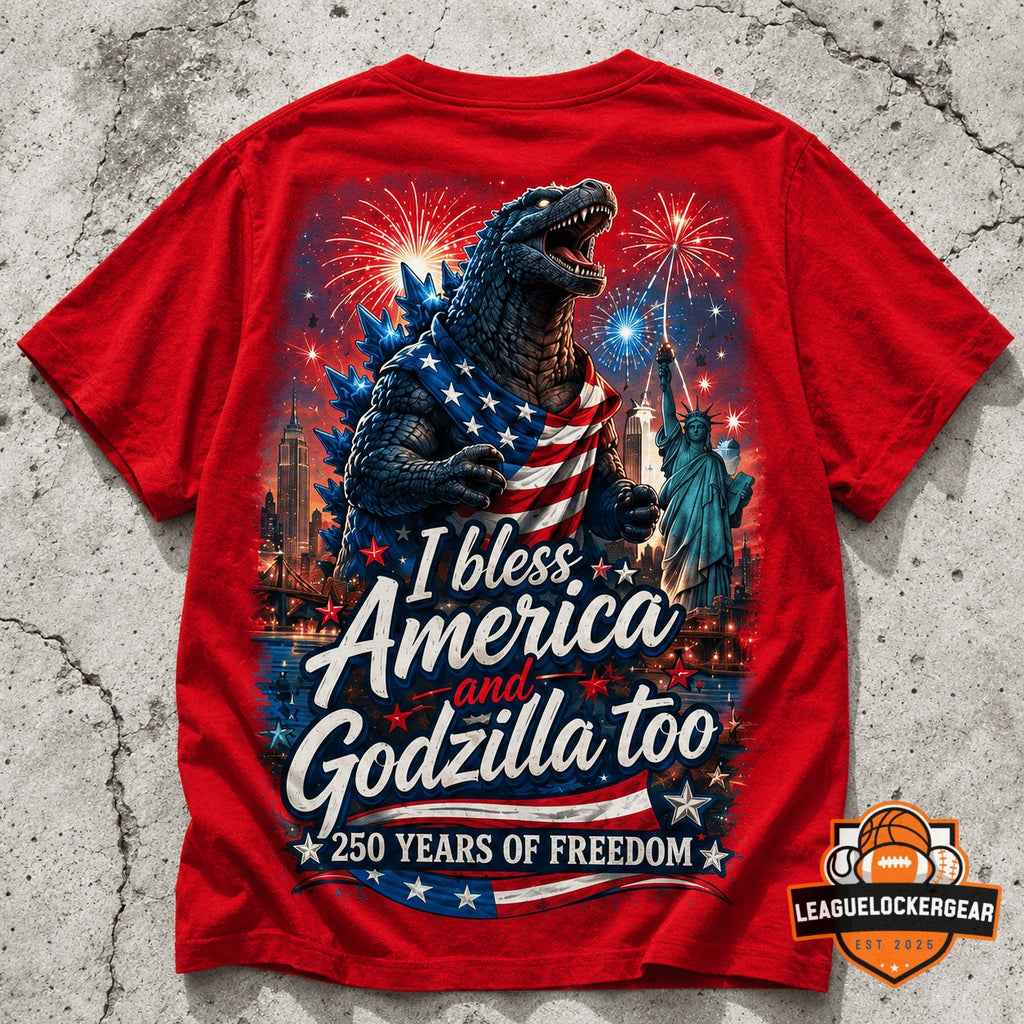 Godzilla America 250 Years of Freedom T-Shirt - LeagueLockerGear