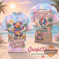 Grateful Dead Days Pastel Beach Road Trip T-Shirt - LeagueLockerGear