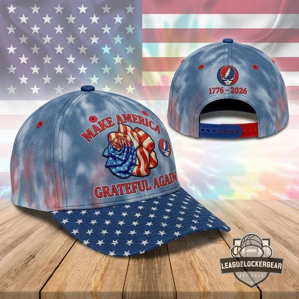 Grateful Dead Make America Grateful Again America 250th Anniversary T-Shirt - LeagueLockerGear