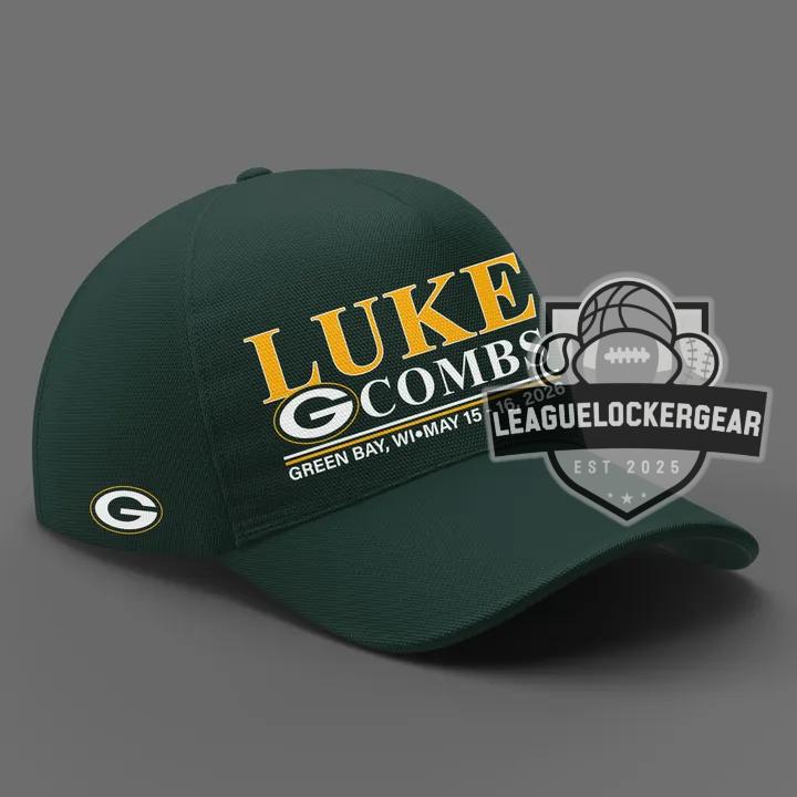 Green Bay Packers Luke Combs My Kinda Saturday Night Tour Lambeau Field May 15-16 2020 T-Shirt - LeagueLockerGear