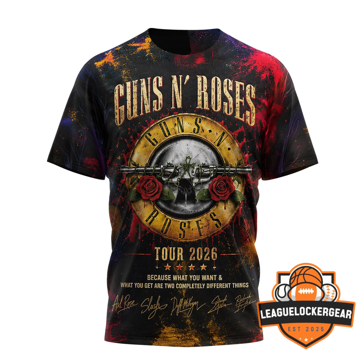 Guns N' Roses Tour 2026 T-Shirt - LeagueLockerGear