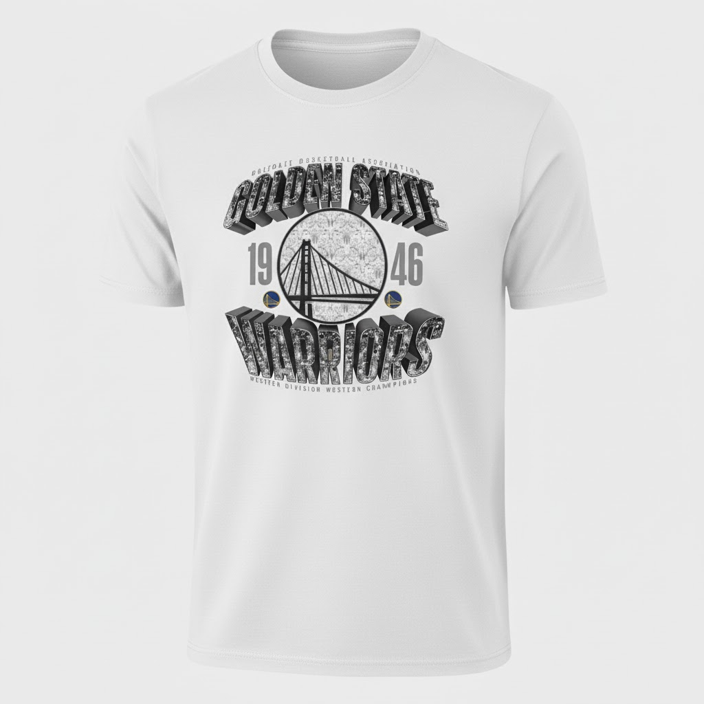 Golden State Warriors 1946 Heritage Black T-Shirt | Classic NBA Fan Tee - LeagueLockerGear