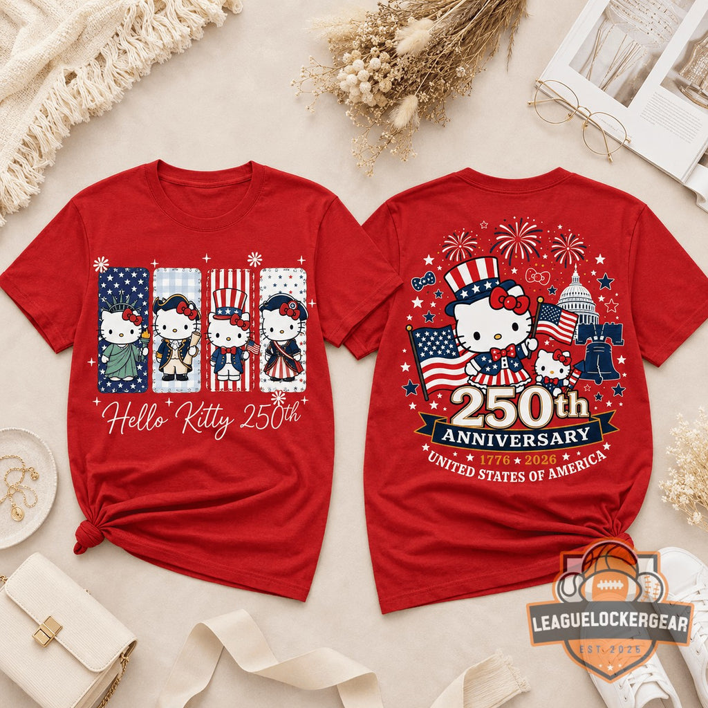 Hello Kitty 250th Anniversary United States of America T-Shirt - LeagueLockerGear