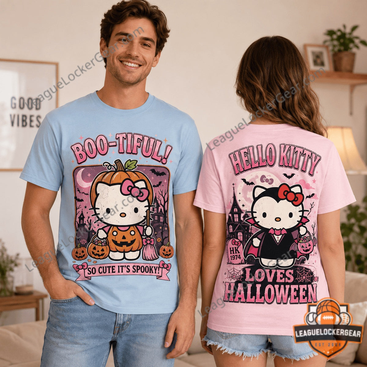 Hello Kitty Halloween Boo-tiful Vampire T-Shirt - LeagueLockerGear