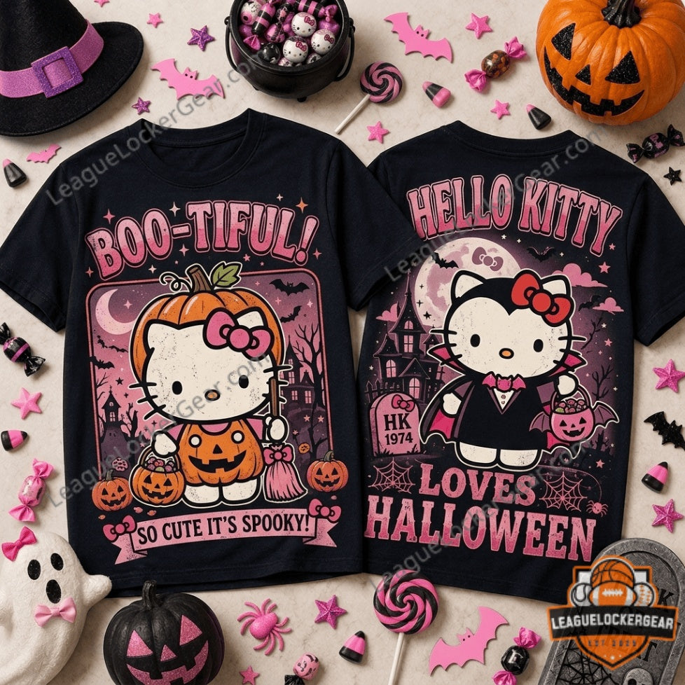Hello Kitty Halloween Boo-tiful Vampire T-Shirt - LeagueLockerGear