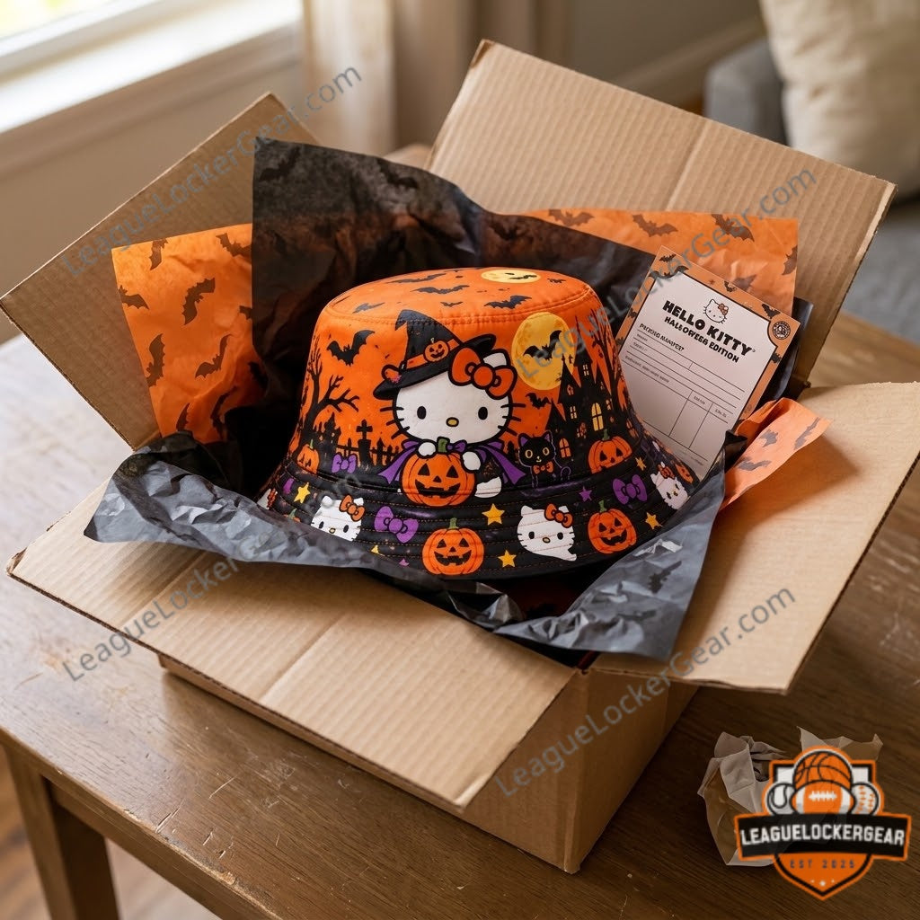 Hello Kitty Halloween Witch Bucket Hat 2026