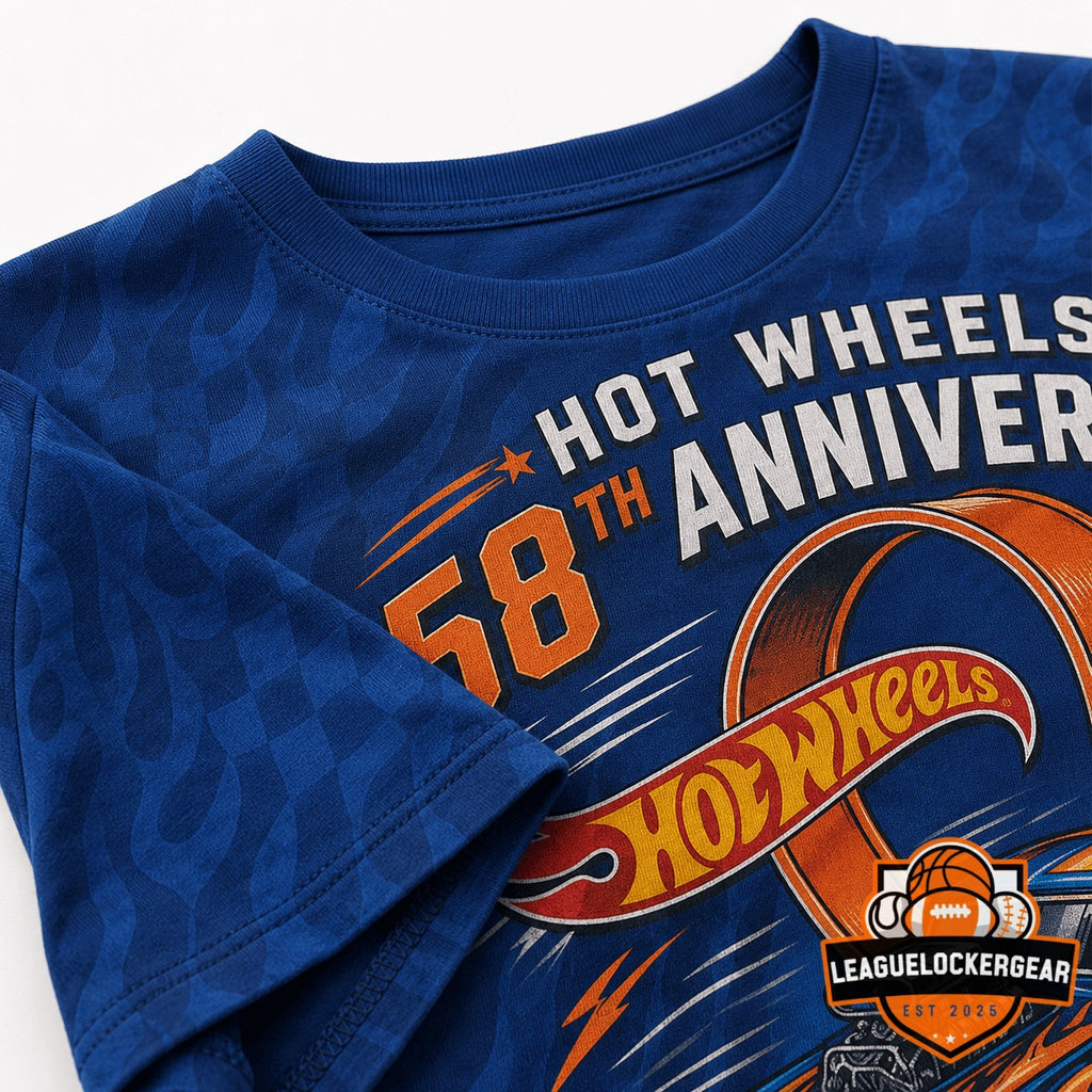 Hot Wheels 58th Anniversary 2026 Since 1968 T-Shirt - LeagueLockerGear