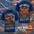 Hot Wheels 58th Anniversary 2026 Since 1968 T-Shirt - LeagueLockerGear