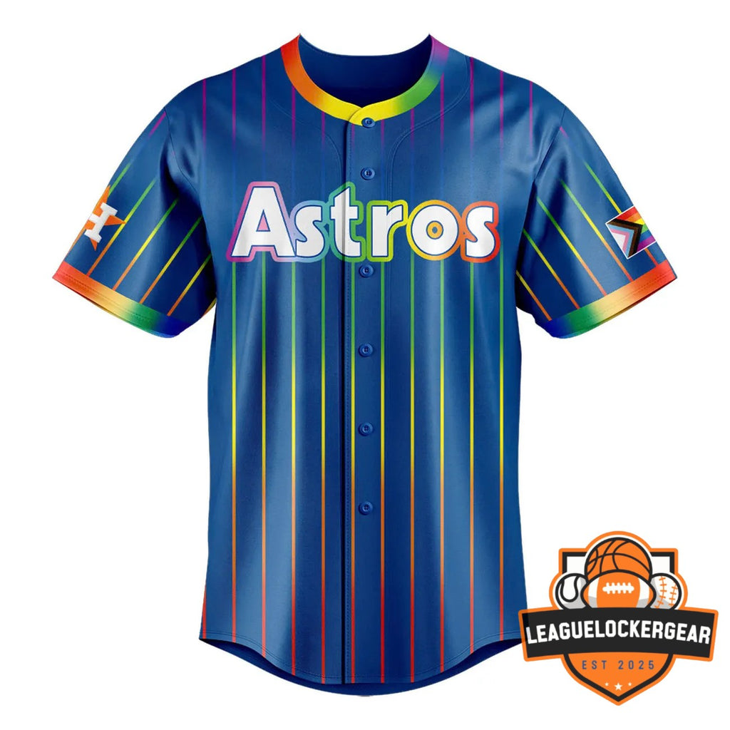 Houston Astros Pride Night Baseball Jersey - LeagueLockerGear