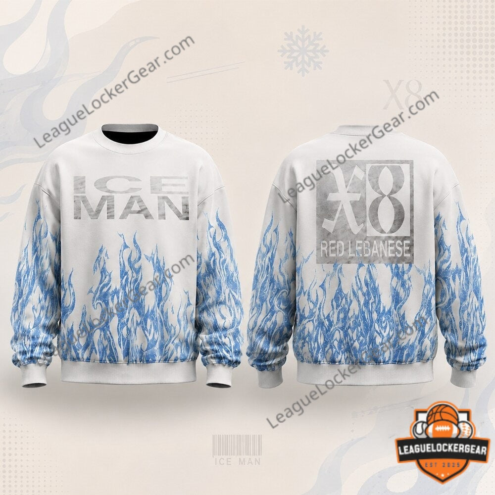 Drake Iceman Blue Flame Crewneck Sweatshirt 2026 - LeagueLockerGear