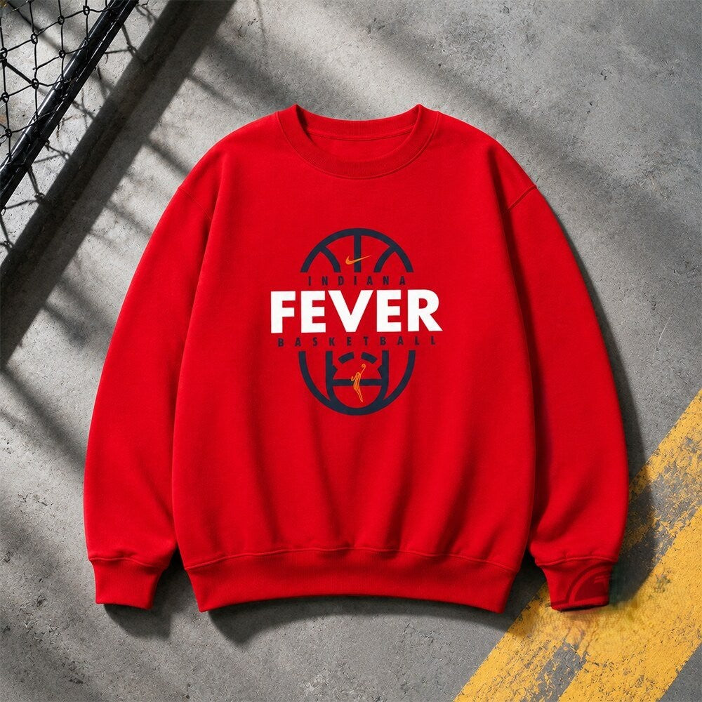 Sophie Cunningham Indiana Fever Red Crewneck Sweatshirt - LeagueLockerGear