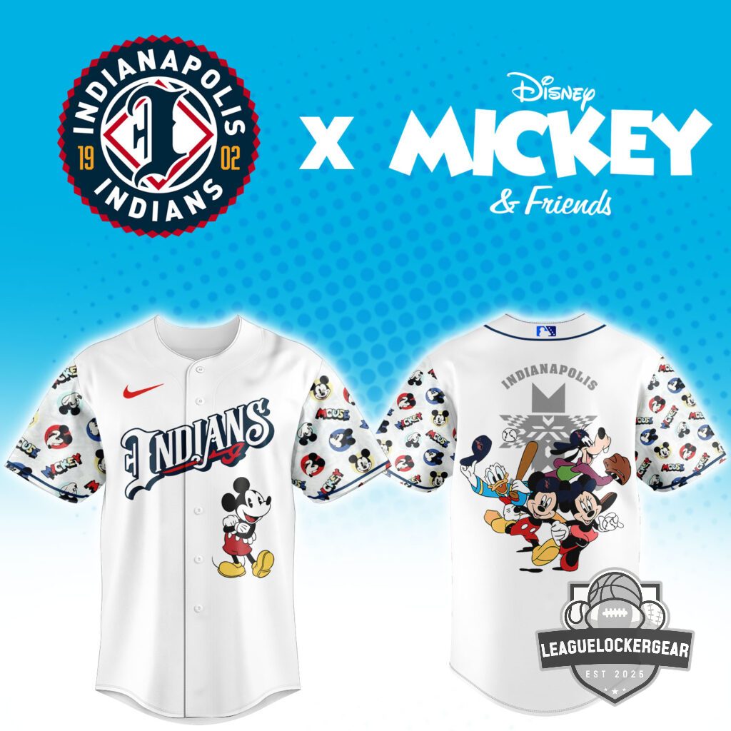 Indianapolis Indians Disney Mickey Baseball Jersey - LeagueLockerGear