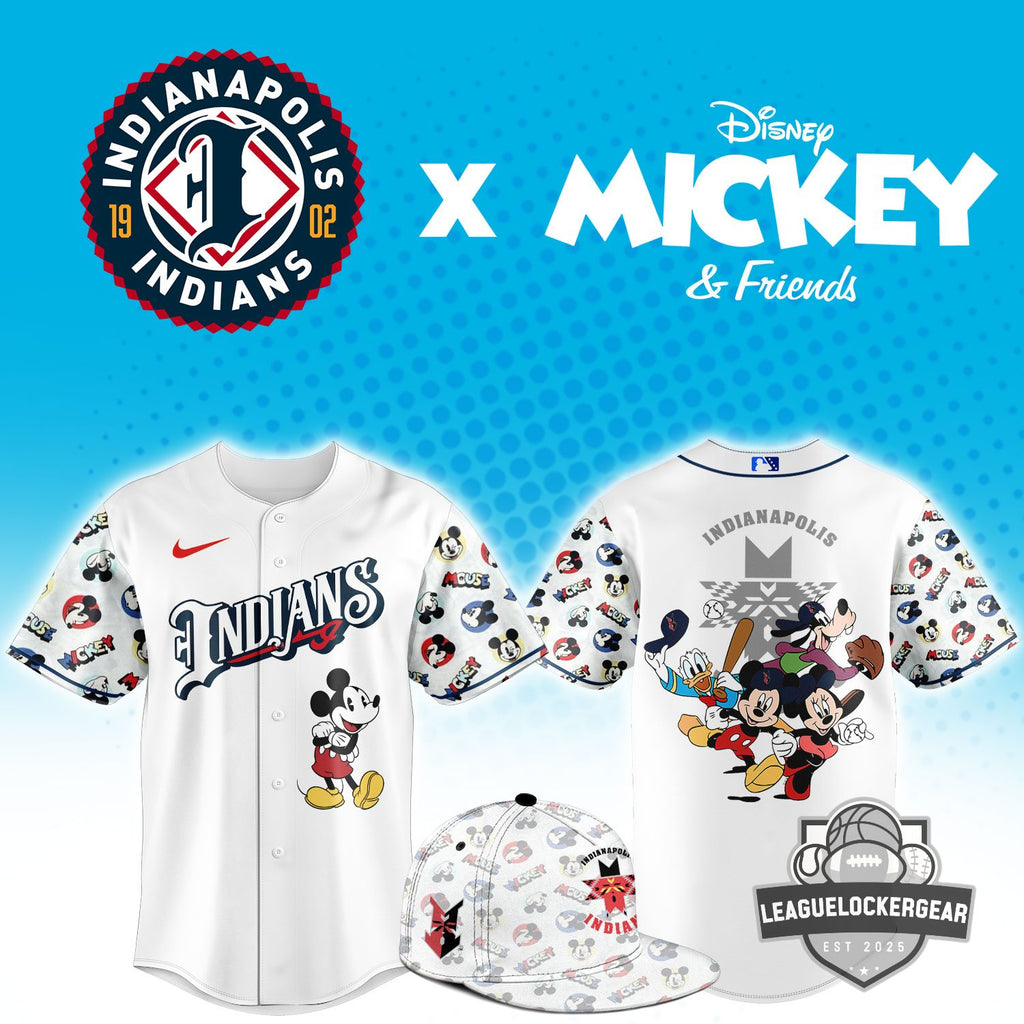 Indianapolis Indians Disney Mickey Baseball Jersey - LeagueLockerGear