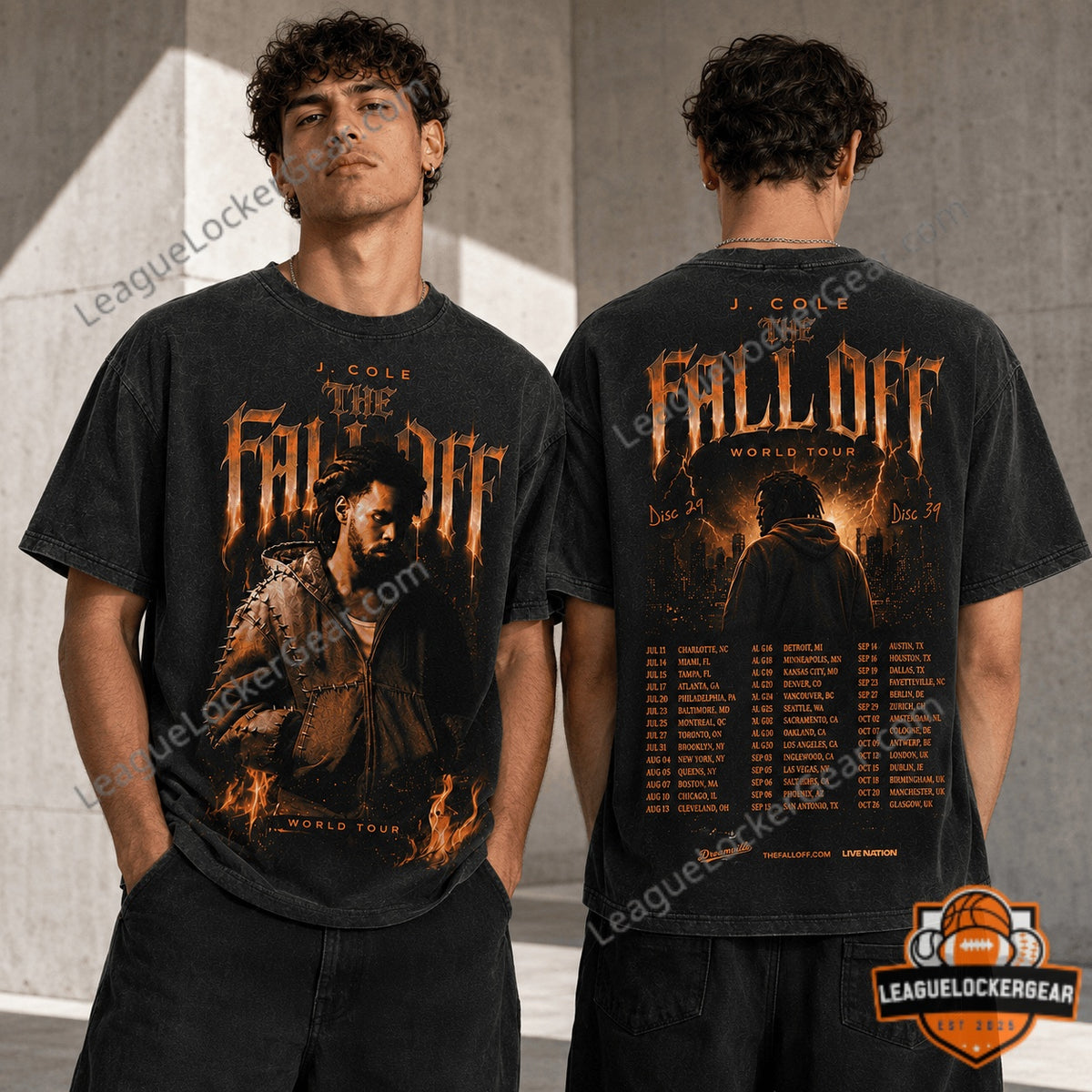 J. Cole The Fall Off World Tour T-Shirt - LeagueLockerGear