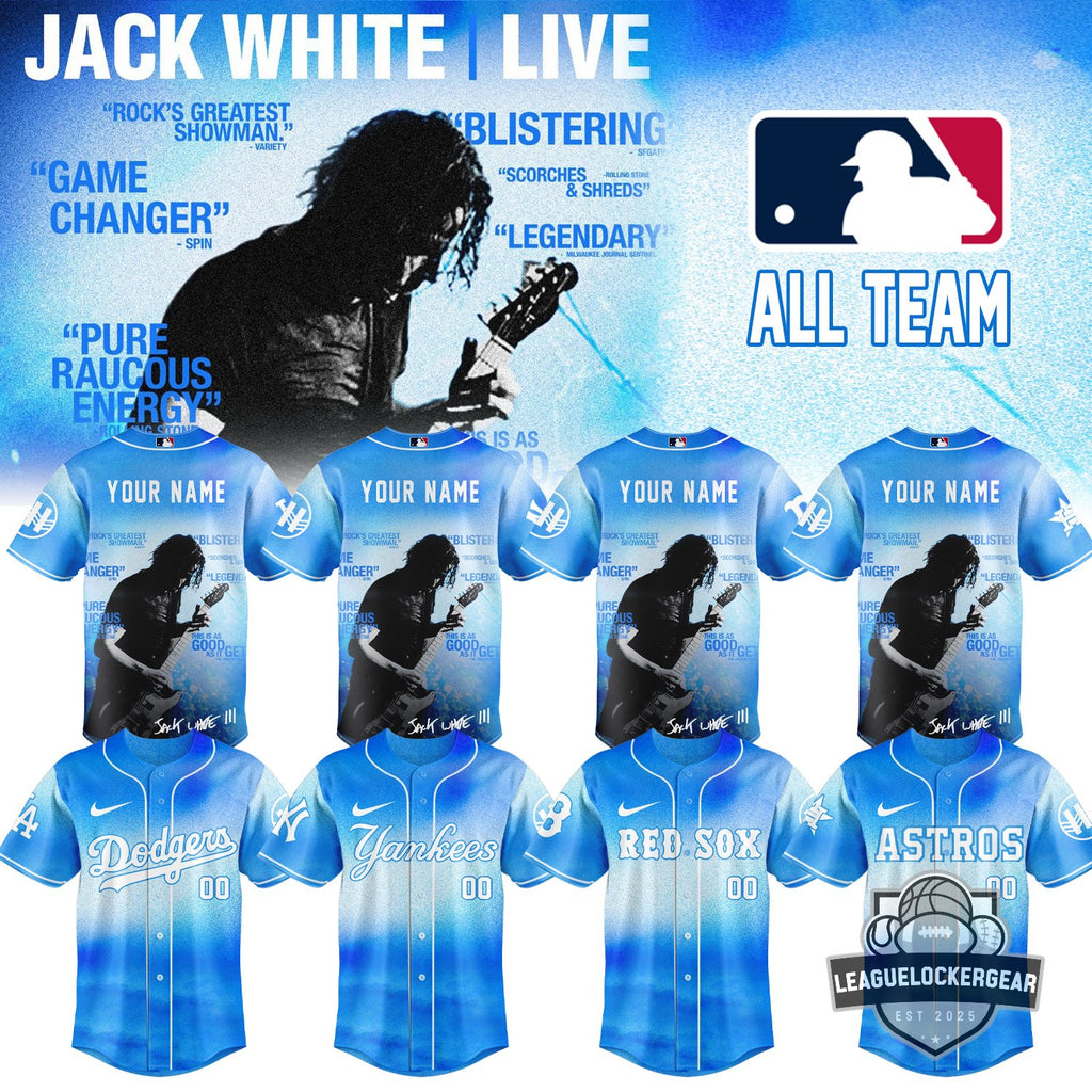 Jack White Live MLB All Team Baseball Jersey - LeagueLockerGear