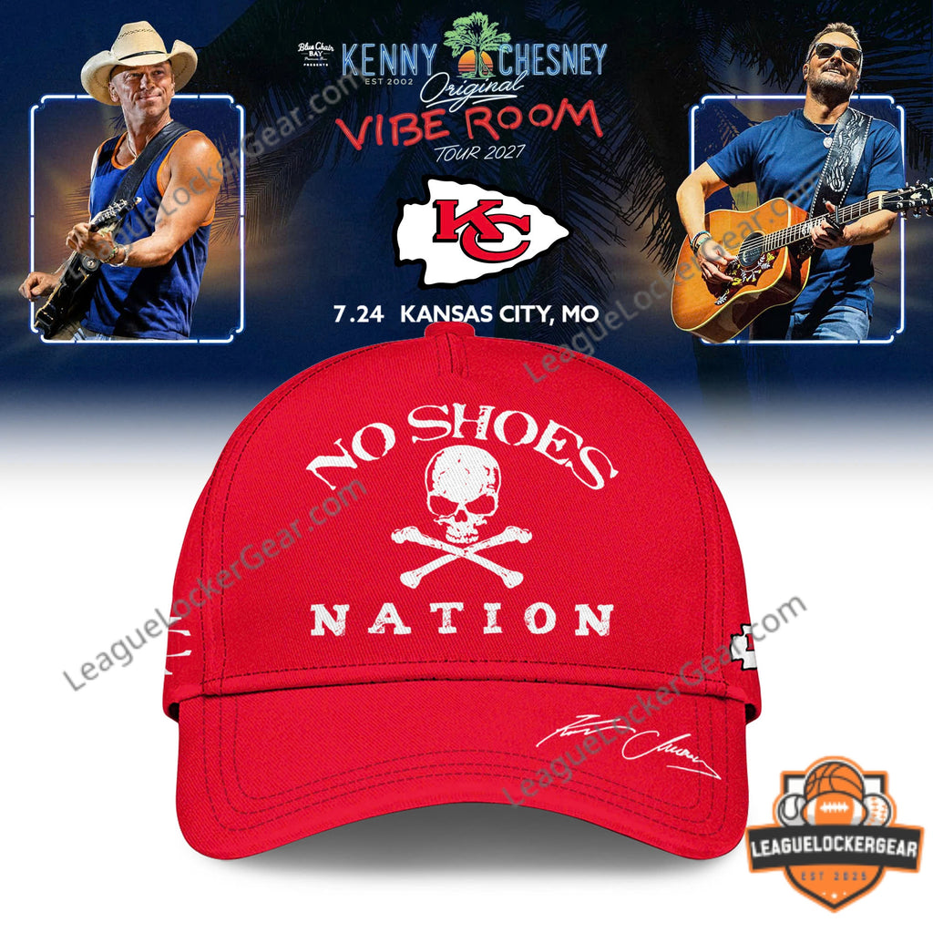 Kansas City Chiefs Kenny Chesney Original Vibe Room Tour 2027 Football Jersey