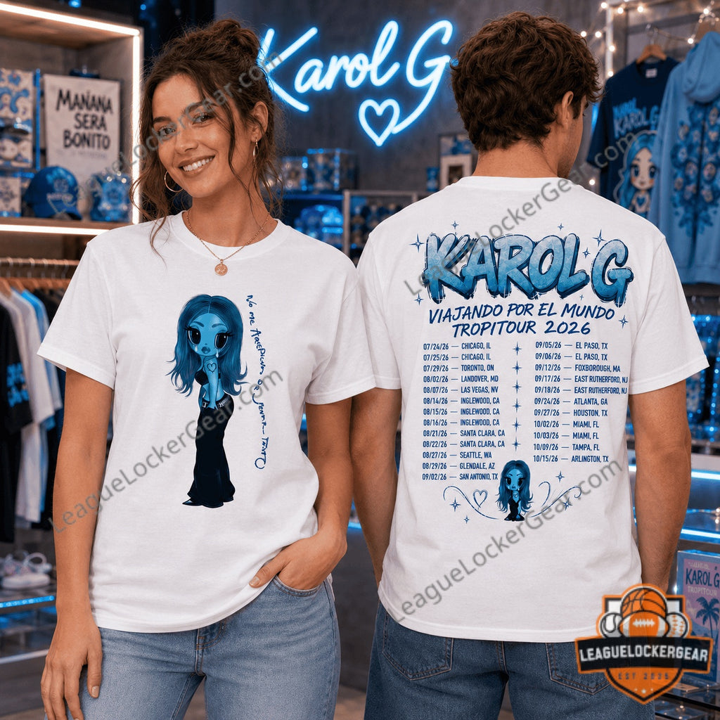 Karol G Tropitour World Tour 2026 3D T-Shirt | League
