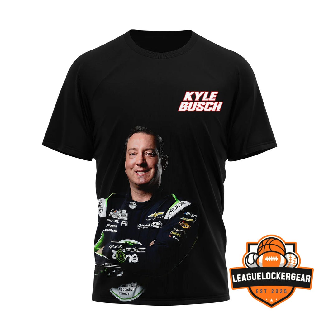Kyle Busch Legendary NASCAR Driver 1985-2026 T-Shirt - LeagueLockerGear