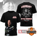 Kyle Busch Legendary NASCAR Driver 1985-2026 T-Shirt - LeagueLockerGear