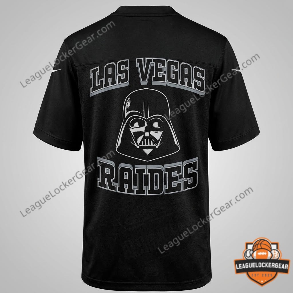 Las Vegas Raiders Darth Vader Star Wars Crossover Football Jersey - LeagueLockerGear