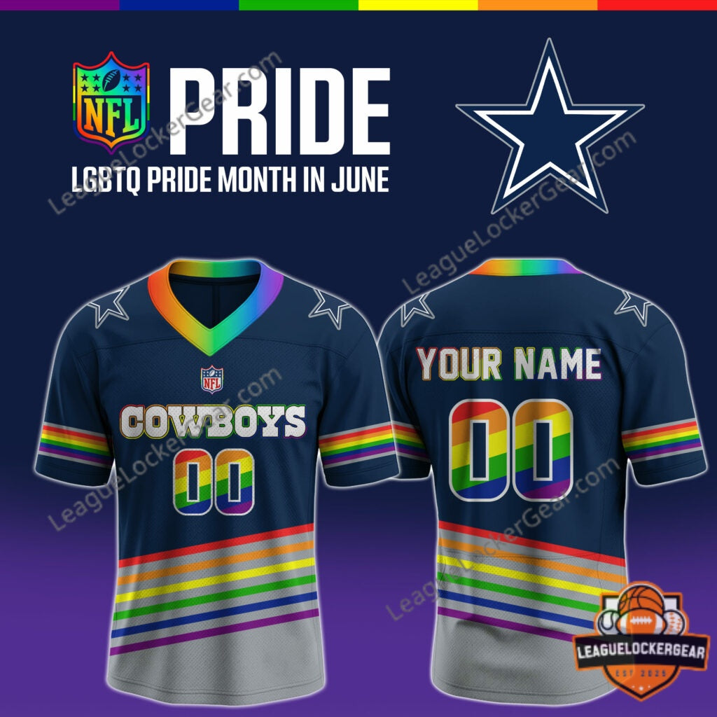 All Team MLB x LGBTQ Pride Month NFL Football Jersey - LeagueLockerGear
