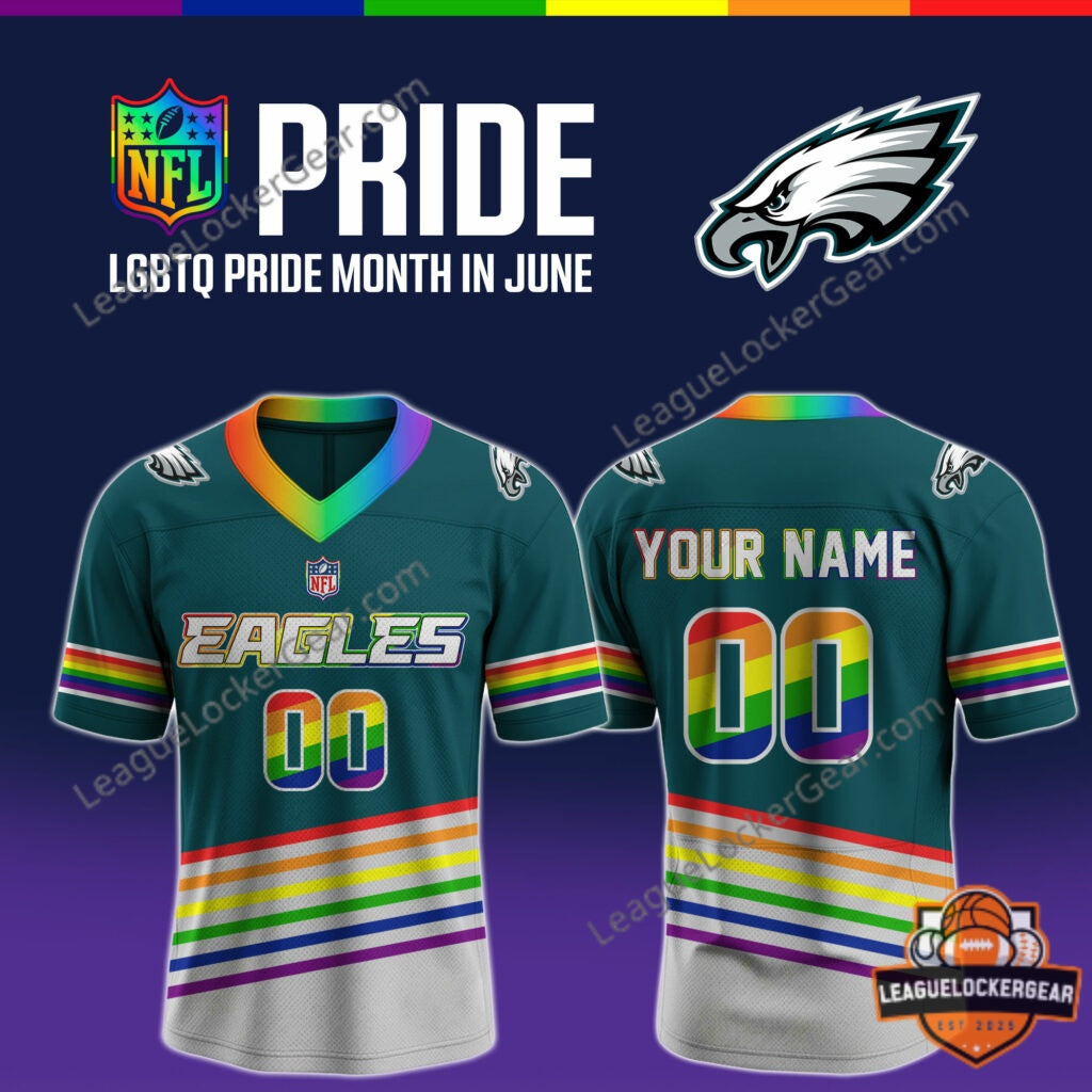 All Team MLB x LGBTQ Pride Month NFL Football Jersey - LeagueLockerGear