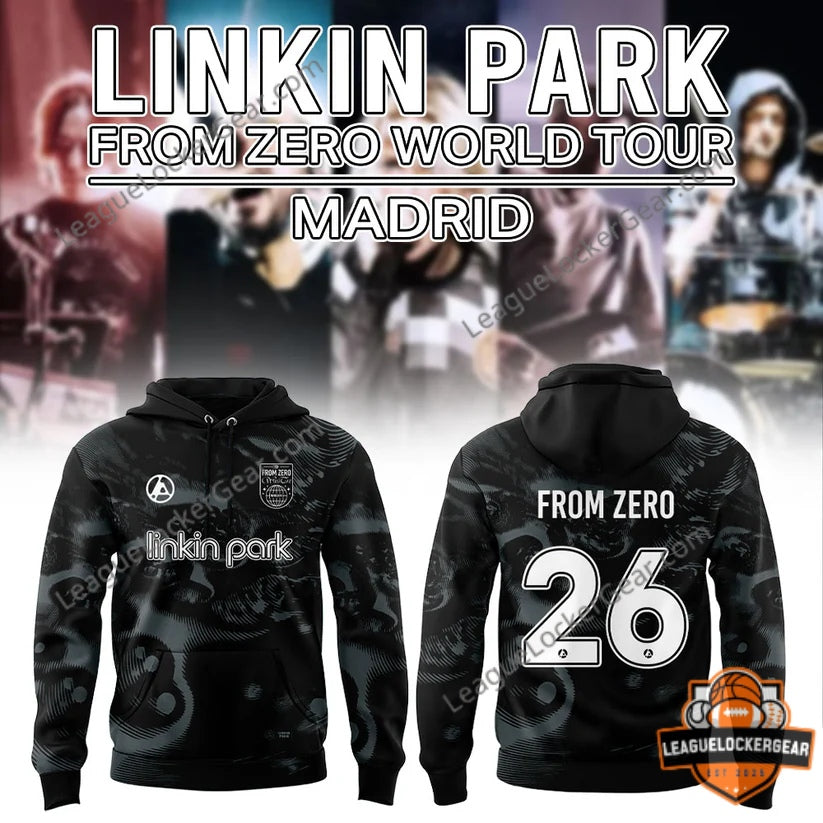 Linkin Park From Zero World Tour Madrid 26 T-Shirt - LeagueLockerGear