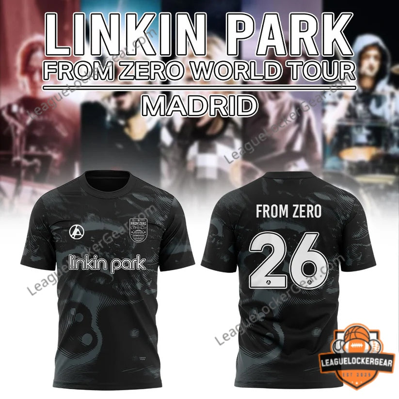 Linkin Park From Zero World Tour Madrid 26 T-Shirt - LeagueLockerGear